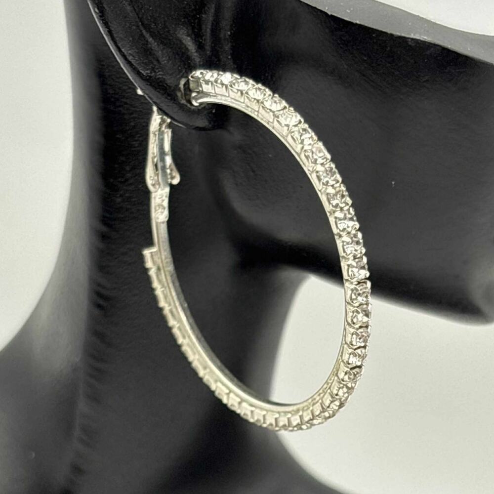 Silver Crystal Earrings